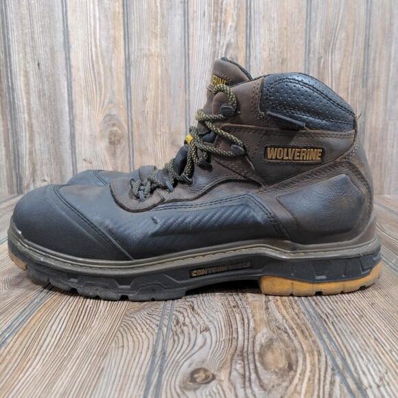 Wolverine Men Leather Work Boots 400‎ Gram Thinsulate Safety Toe Sz 12 W10721 main image 4